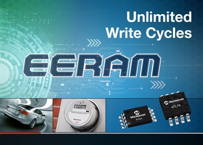 Microchip EERAM unlimited write cycles