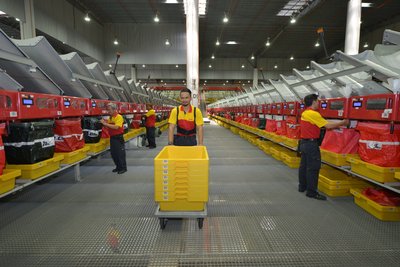 Automated Flyer Sorter at DHL South Asia Hub