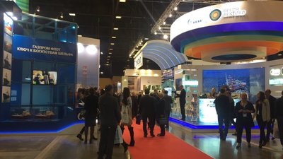 Exhibition hall of Offshore Marintec Russia 2016