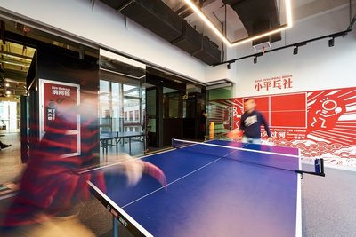 Naked Hub Ping Pong conference room