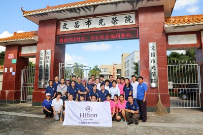 文昌鲁能希尔顿酒店积极开展全球服务月系列活动