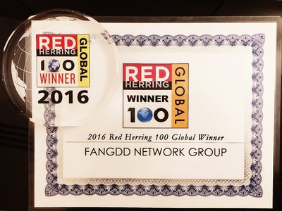 FangDuoDuo Wins 2016 Red Herring Global Top 100 Award