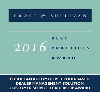 2016 European Automotive Cloud - based Dealer Management Solution Customer Service Leadership Award