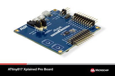 Microchip ATtiny817 Xplained Pro Board