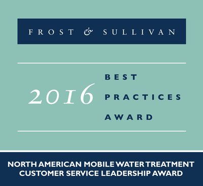 Evoqua Water Technologies Receives 2016 North American Mobile Water Treatment Customer Service Leadership Award