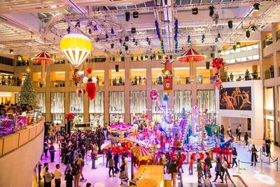 This Christmas, LANDMARK is transformed into a spectacular circus as we welcome Santa Paws and his talented friends, who draw on their inner strength to create the wonder of the festive season.