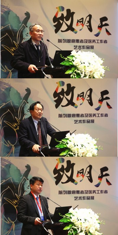 从上至下：刘端祺教授、那彦群教授、朱刚教授