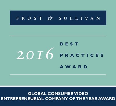 Frost & Sullivan Commends TiVo with 2016 Global Entrepreneurial Company of the Year Award