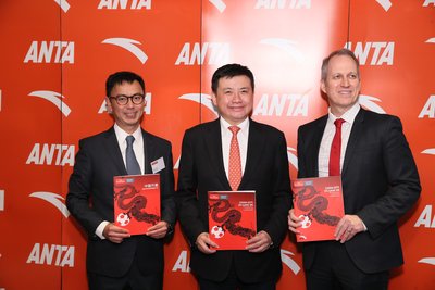 James Zheng, Executive Director at ANTA Sports and Brand President of ANTA (Center), Jim Lam, CFO at ANTA Sports (Left), and Rob Koepp, Director at ECN (Right) participated the launch of China sports market research report “China Gets Its Game On”