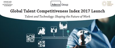 Adecco集团发布2017全球人才竞争力指数，中国领跑金砖国家