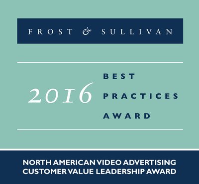 Frost & Sullivan recognizes Videology with the 2016 North American Customer Value Leadership Award.