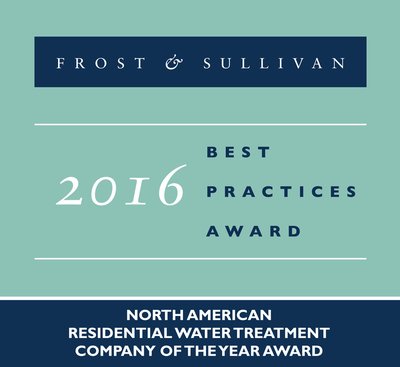 Frost & Sullivan Names Aquasana, Inc. North American Company of the Year for Residential Water Treatment