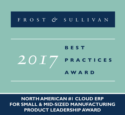 Frost & Sullivan Recognizes Kenandy with the 2017 Product Leadership Award as the #1 Cloud ERP for Small & Mid-sized Manufacturing