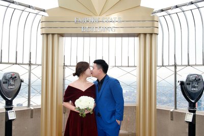 帝国大厦举办2017年情人节空中婚礼