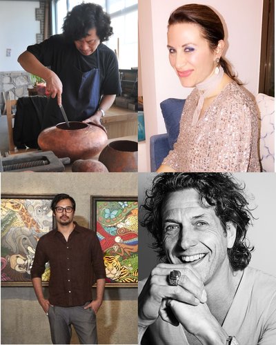 Xuxiang Tang, Ben Mori, Paola De Luca, and Stephen Webster (from top left, bottom left, top right to bottom right)