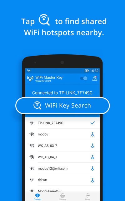 WiFi Master Key- search for available WiFi Nearby