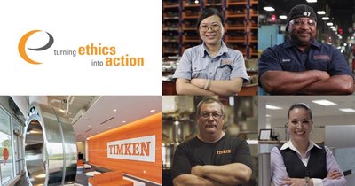 铁姆肯公司第七次荣登“全球最具商业道德企业榜”