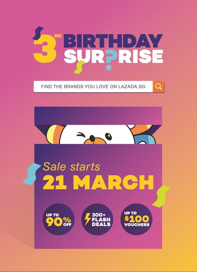 Lazada Singapore 3rd Birthday Sale