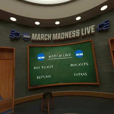 NCAA “疯狂三月”虚拟现实直播应用软件上基于Intel® True VR技术的观赛视角