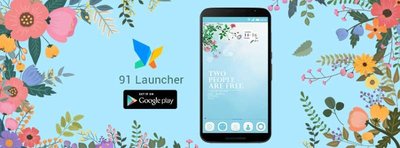91 Launcher with various themes and wallpapers