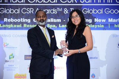 FrieslandCampina Consumer Products Asia won the CSR Leadership Award at the 9th Annual Global CSR Awards 2017.