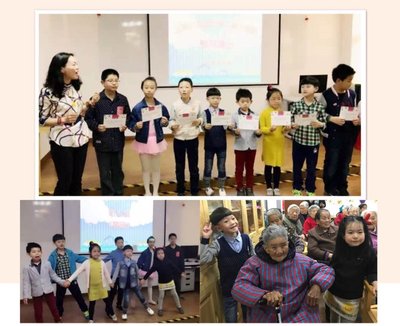 上海首个听障儿童合唱团敬老院献爱心