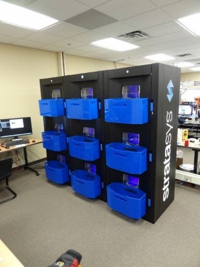 Stratasys Continuous Build 3D Demonstrator shown in a 9-cell configuration