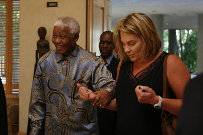 Nelson Mandela with his Presidential Aide -- Zelda la Grange