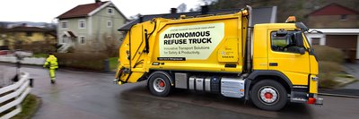 Volvo pioneers autonomous, self-driving refuse truck in the urban environment