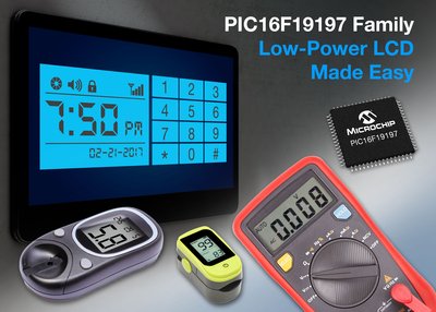 ไมโครชิพ เปิดตัวไมโครคอนโทรลเลอร์รุ่นใหม่ ช่วยให้การออกแบบอุปกรณ์ LCD กินไฟต่ำกลายเป็นเรื่องง่าย