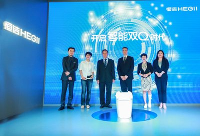 2017年上海厨卫展现场，恒洁卫浴开启智能双Q时代