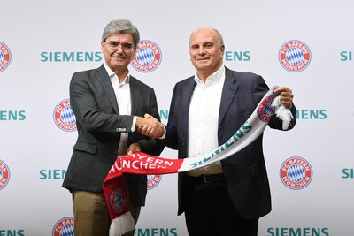 西门子与拜仁慕尼黑俱乐部建立全球合作伙伴关系
