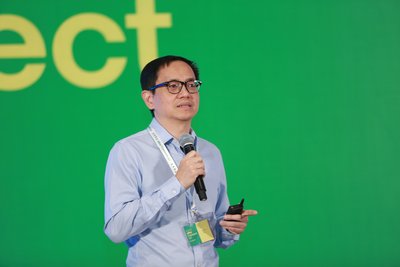 eBay大中华区首席执行官林奕彰在eBay全球开发者大会上发表主题演讲