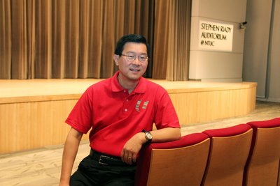 OUE Executive Chairman Stephen Riady at the newly unveiled Stephen Riady Auditorium @ NTUC