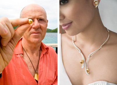 Jacques Branellec, Group President & CEO, Jewelmer (left); Jewelmer Joaillerie's Guimard necklace, (right)