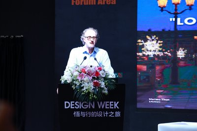 Worldwide Well-known Designer Mr. Matteo Thun is giving a presentation