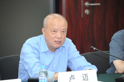 中国发展研究基金会副理事长兼秘书长卢迈介绍“一元营养包计划”项目相关情况