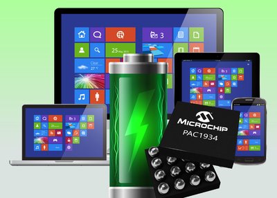 Microchip's new power monitoring IC increases software power measurement accuracy to 99 percent in Windows 10 devices