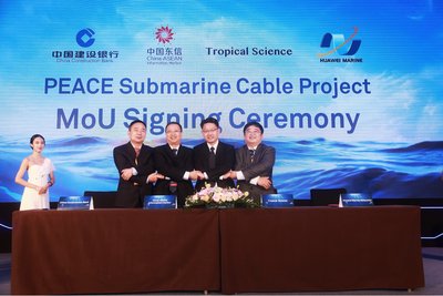 回归线科学与中国东信宣布启动PEACE海缆项目
