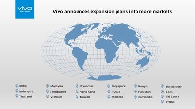 Vivo thông báo mở rộng tới nhiều thị trường mới
