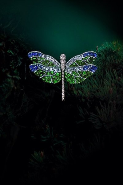 An exclusive showcase of the “Dragonfly Series” by AKACHEN presents vivid dragonfly figures and movements with cleverly mounted coloured gemstones.