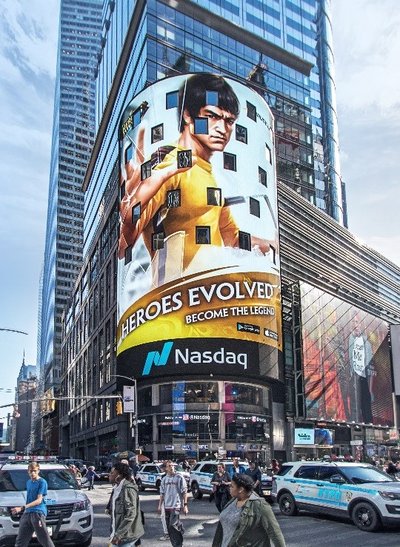 Heroes Evolved Featured on Times Square in New York City