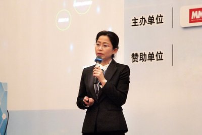 施耐德电气（中国）有限公司工业事业部软件业务负责人崔静怡发表主题演讲