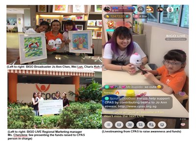 Live Streaming App BIGO LIVE Brings Awareness and Raises Funds for Cerebral Palsy Alliance Singapore