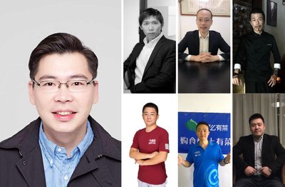 論壇演講嘉賓照片，從左至右：譚智文、李火苗、徐工、黃啟雲、李宗喆、張小松、馬佳悅
