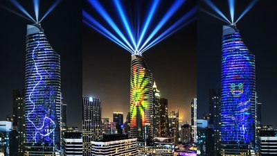 Beautiful Bangkok’, Thailand’s first world-class high-rise 3D projection mapping show, bringing a magical year-end to Ratchaprasong Square