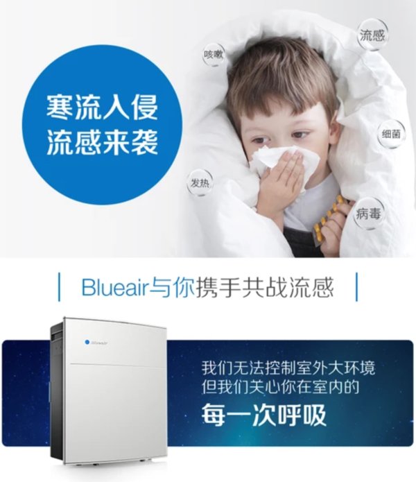 万千好礼不如健康呼吸，Blueair与你共建流感最强防线