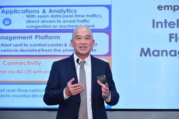 Mr. Tom Chan, Managing Director, Commercial Group, HKT shared details about HKT’s one-stop Internet of Things (IoT) ecosystem with multiple connectivity technologies in Hong Kong.