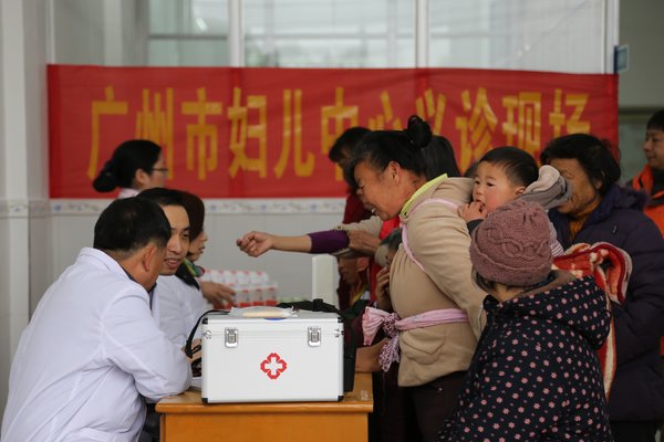 Free Medical Checkup for Villagers provided by Guangzhou Women and Children’s Medical Center