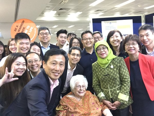 SMILE! -- VIP guests takes a “wefie” at the exhibition booths of the renaming event.